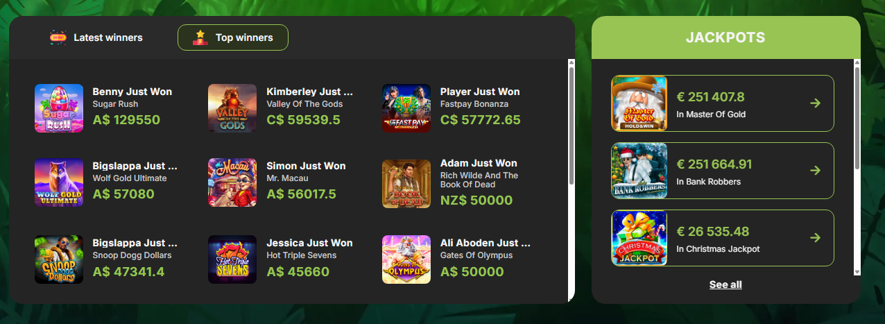 Fastpay Casino Popular pokies